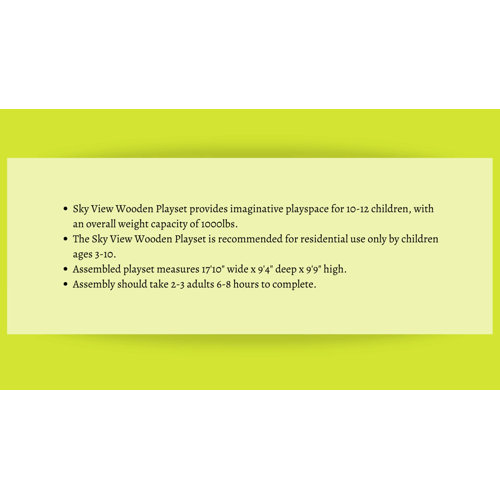 CreativeCedarDesigns Sky View Swing Set & Reviews Wayfair